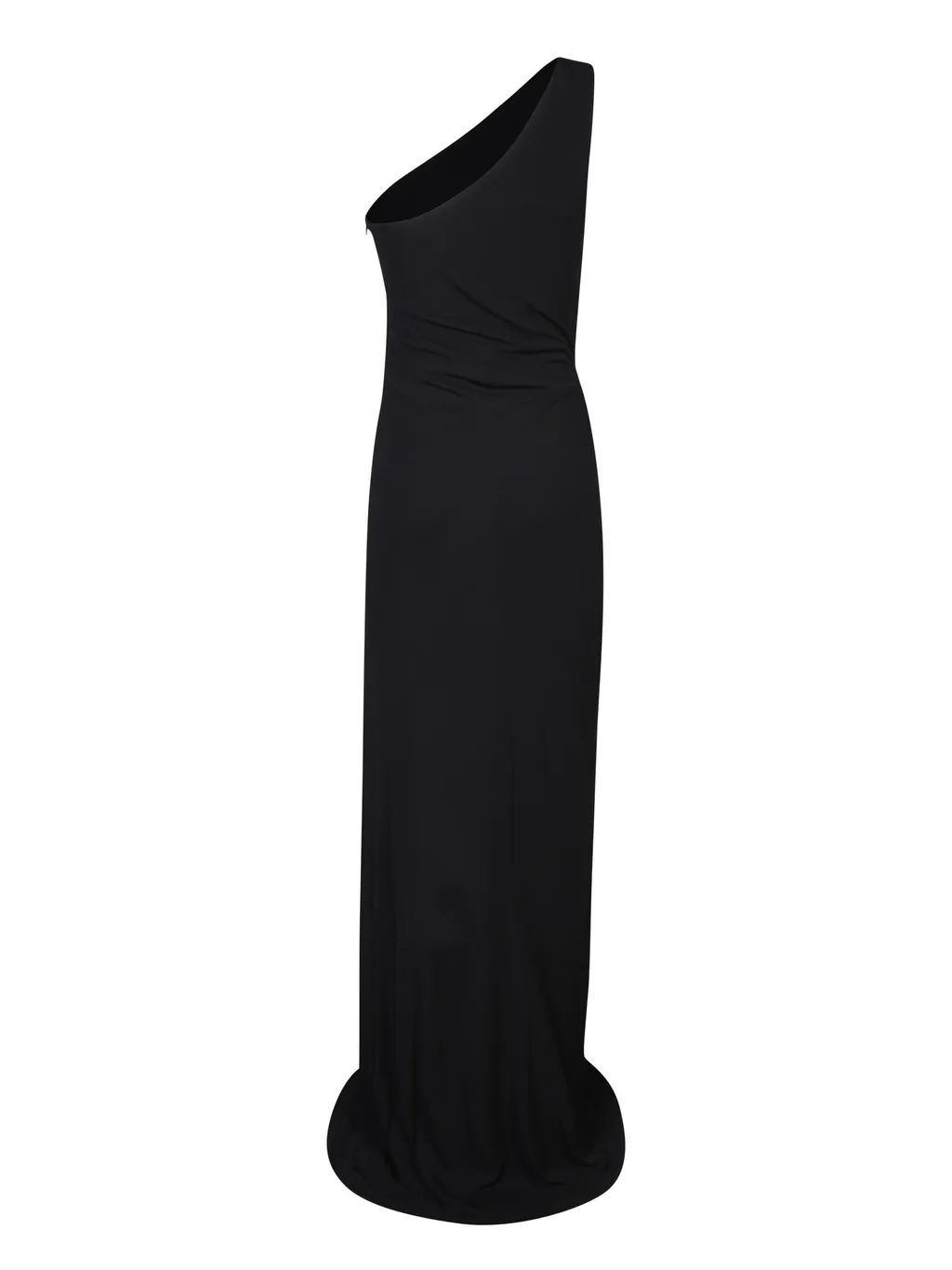 One-Shoulder Side-Slit Gown