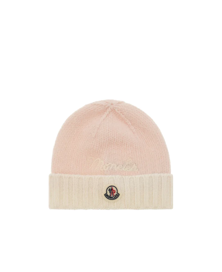 Moncler Enfant Logo Patch Beanie