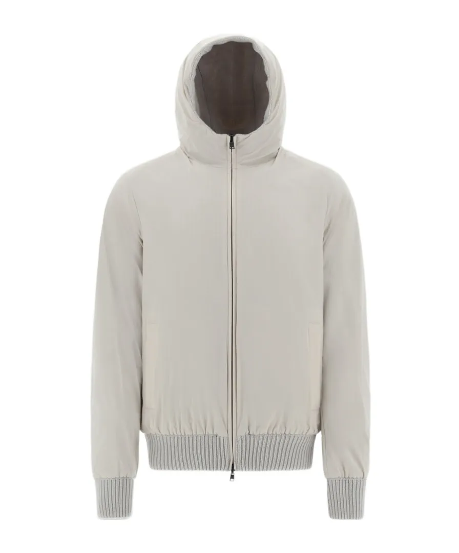 Herno Zip-Up Hooded Jacket