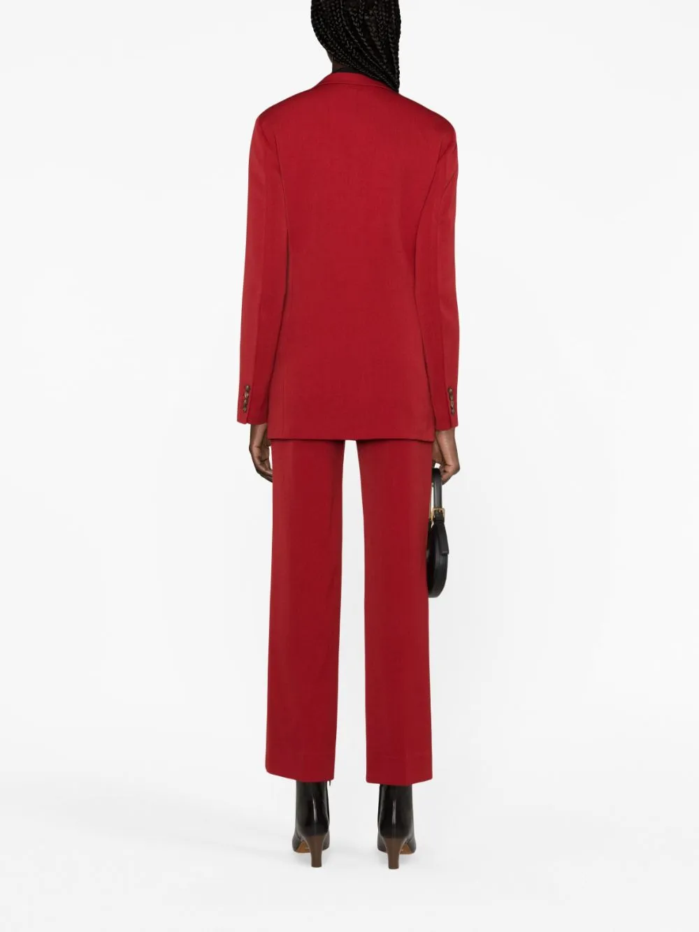 Victoria Beckham Double Breasted Straight Hem Blazer