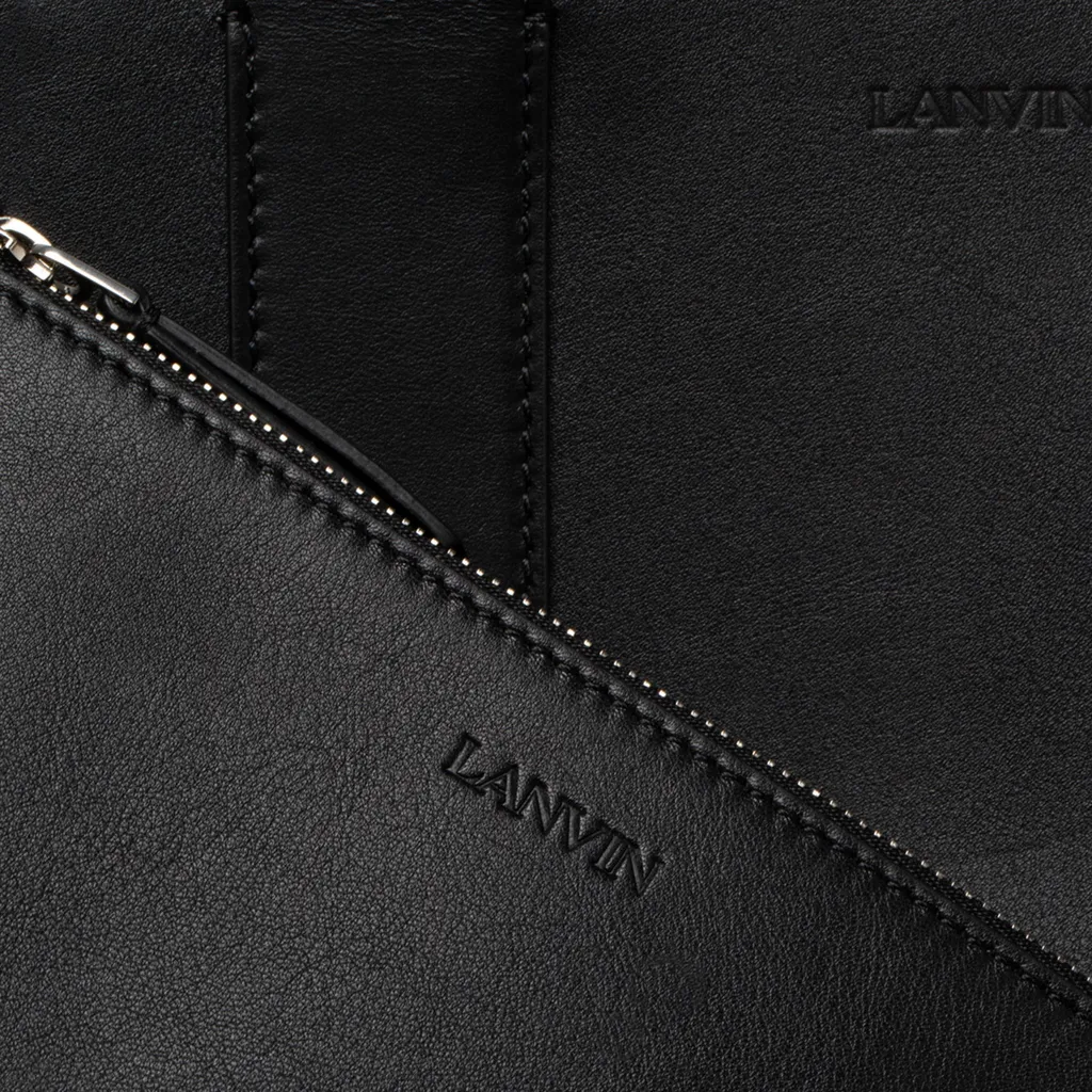 Lanvin Ballade North South Logo Embossed Tote Bag