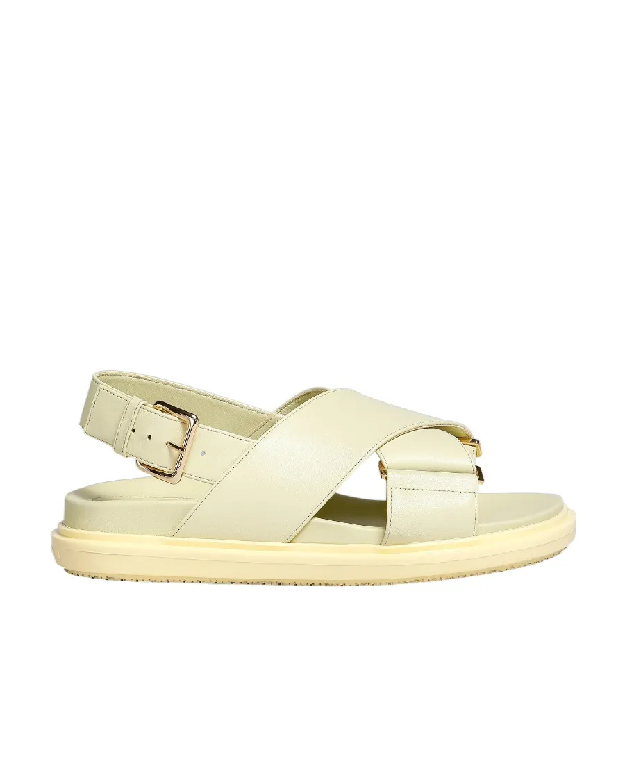 Light Yellow Leather Fussbett