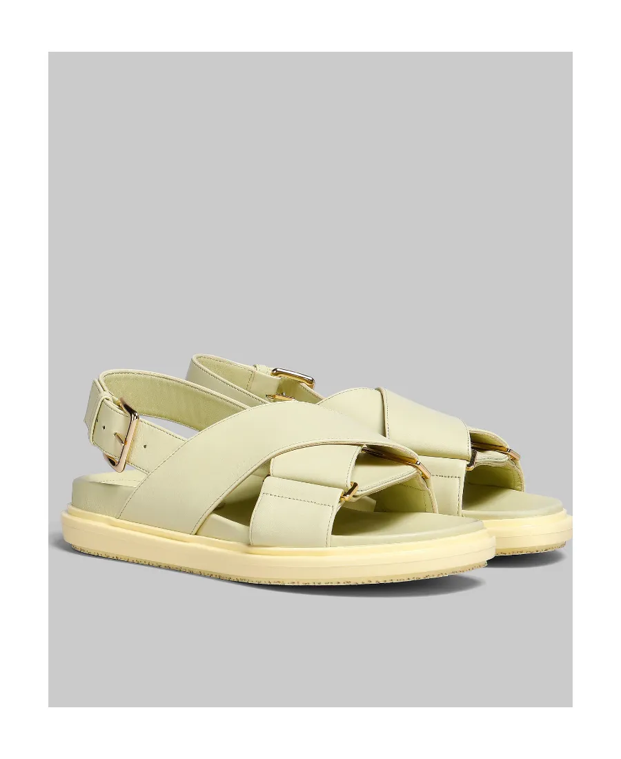 Light Yellow Leather Fussbett