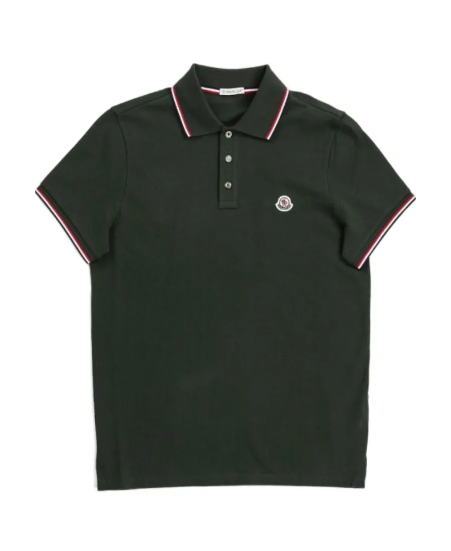 Moncler Logo Patch Short-Sleeved Polo Shirt
