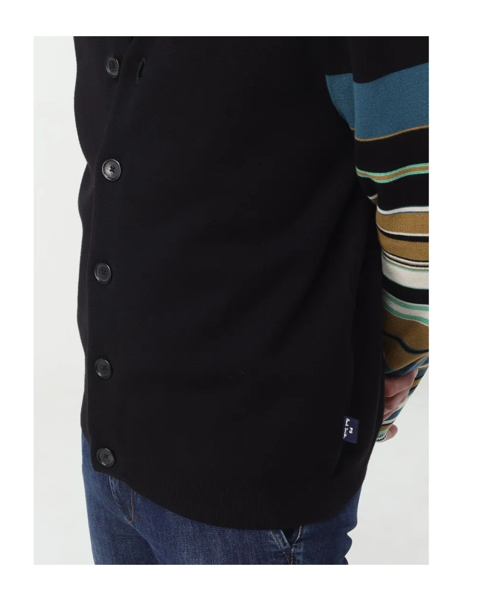 Stripe-Print Cardigan