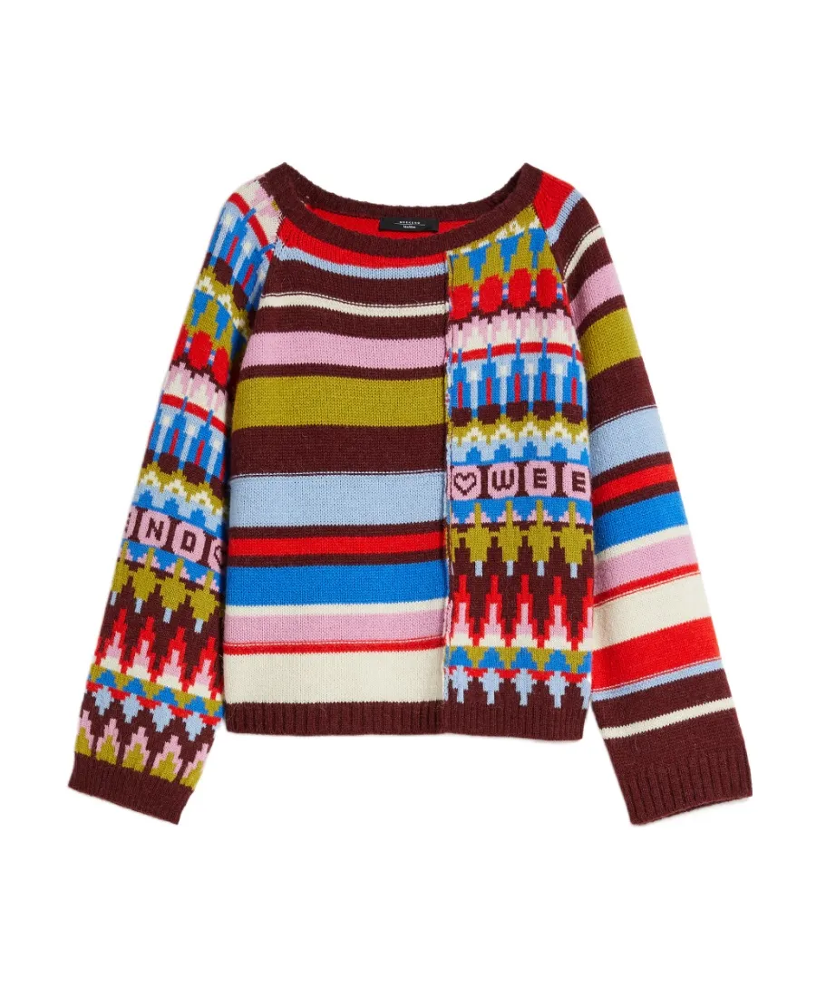 Spliced Knitted Sweater
