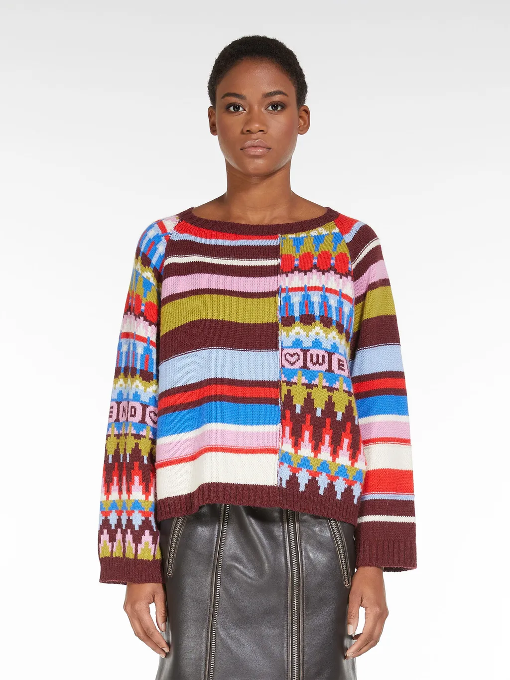 Spliced Knitted Sweater