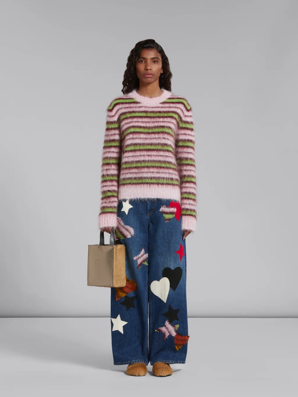 Museo Colour-Block Leather Tote Bag