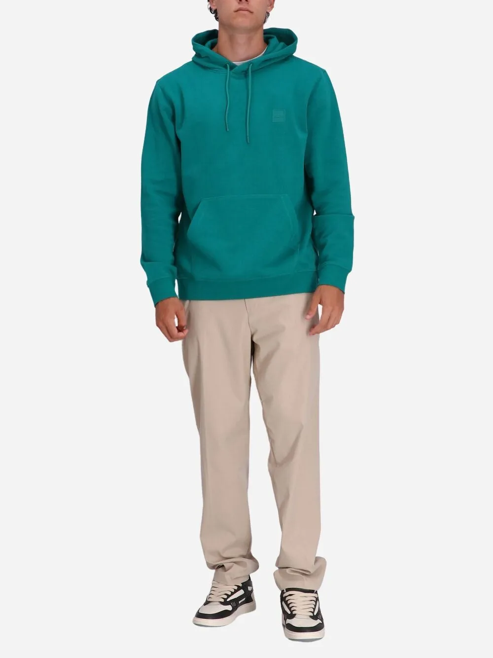 Logo-Patch Cotton Hoodie