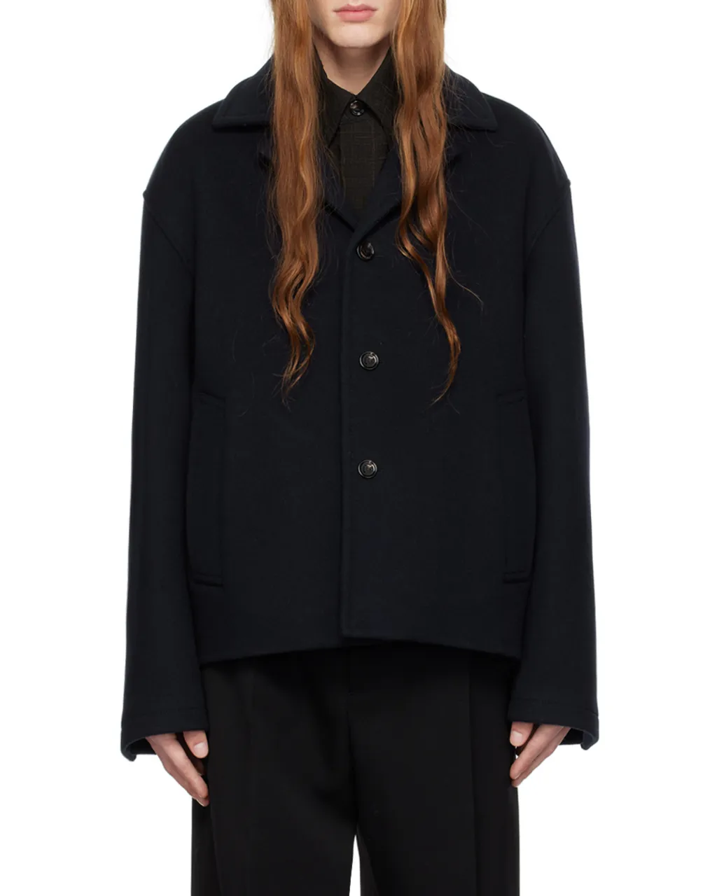 Wool-Cashmere Blend Shirt Jacket