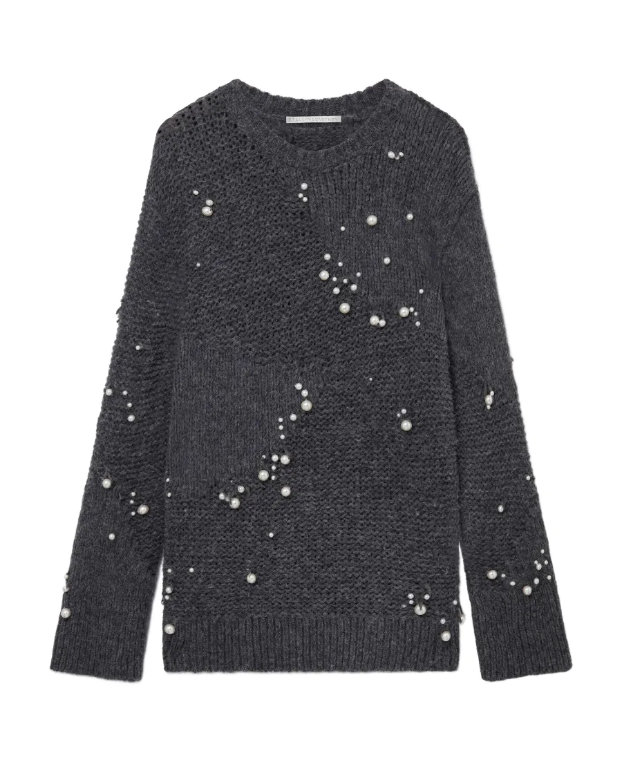 Stella Mccartney Embellished Crewneck Long-Sleeved Jumper