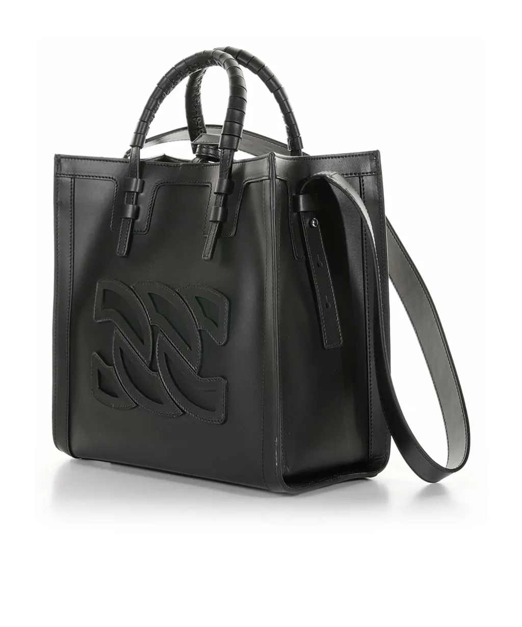 Casadei Beauriva Logo-Patch Shopper Bag