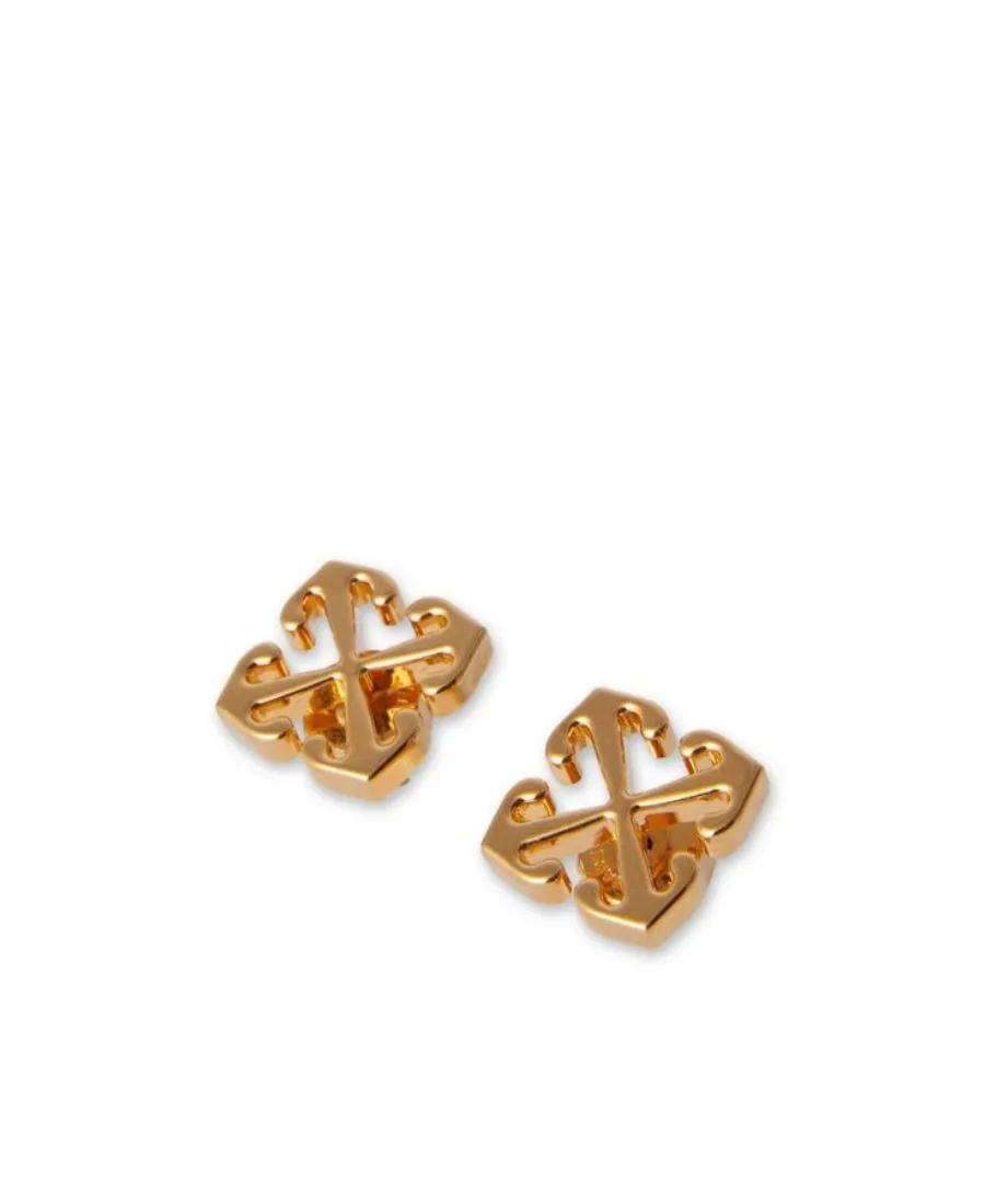 Off-White Arrows Stud Logo Detailed Earrings