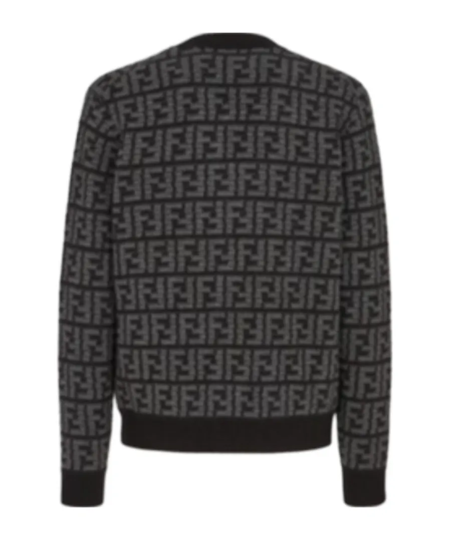 Fendi Monogrammed Button-Up Cardigan