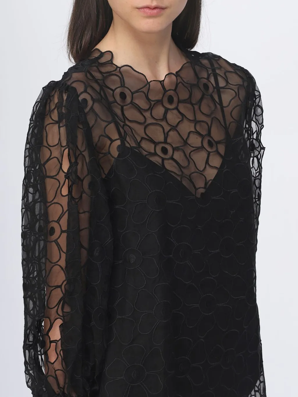 Redvalentino Floral Embroidered Blouse