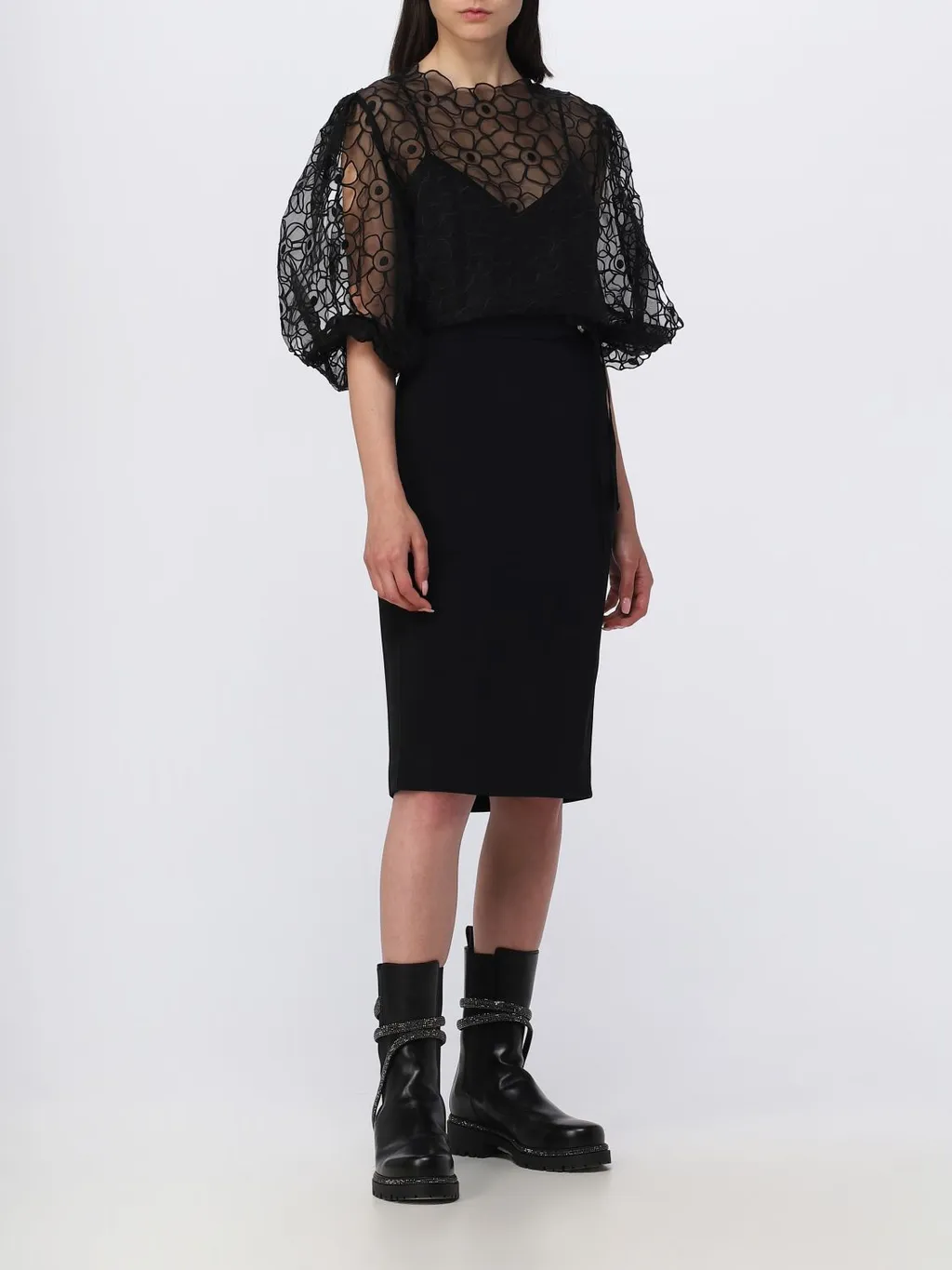 Redvalentino Floral Embroidered Blouse