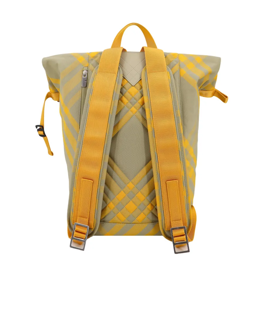 Burberry Check Pattern Zipped Backpack