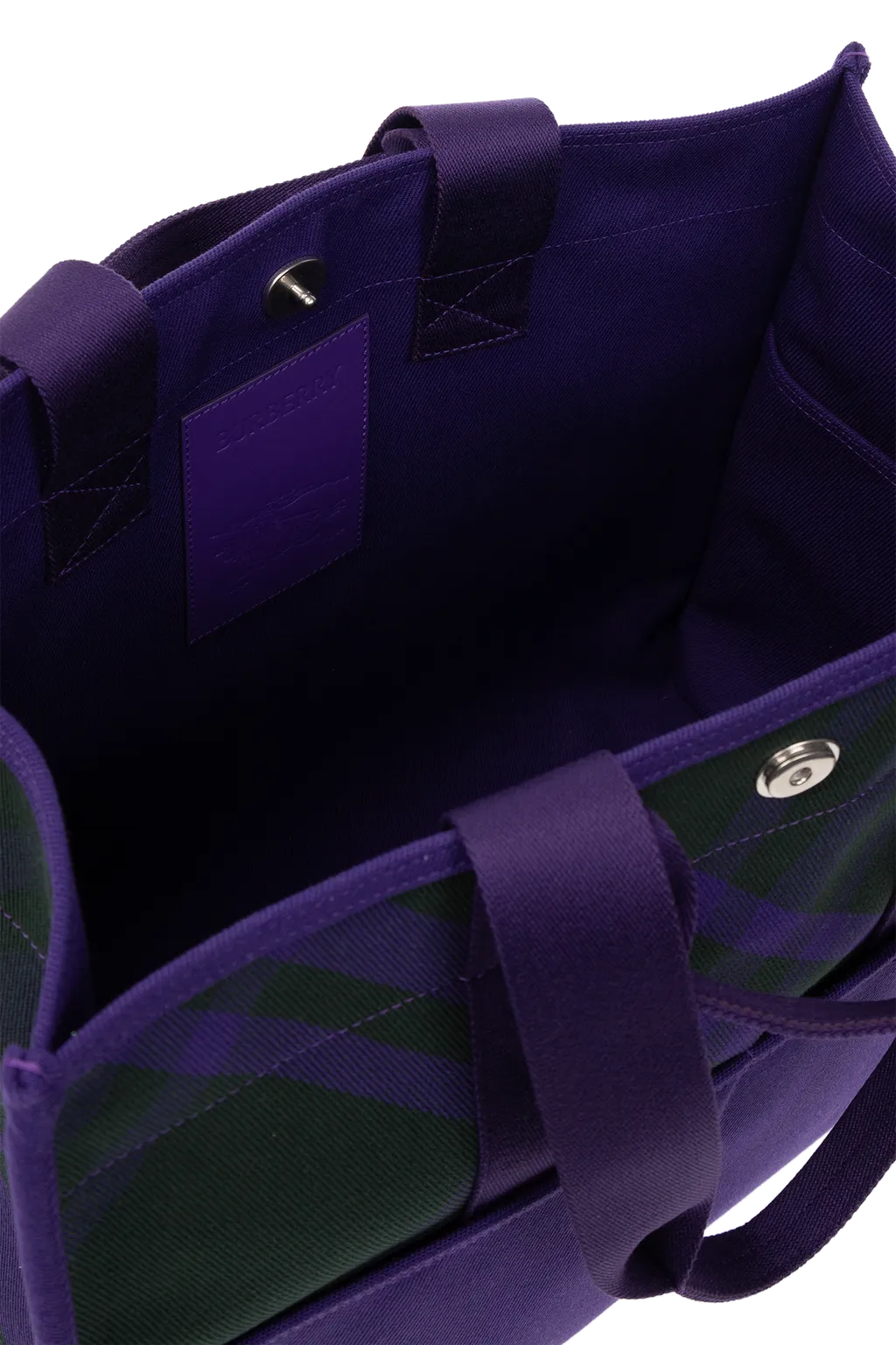 Burberry Check Pattern Tote Bag