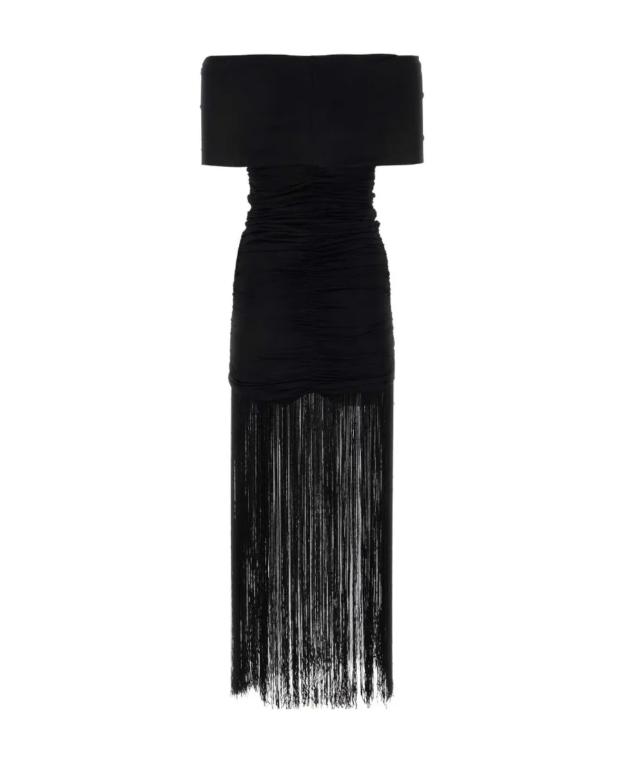 Khaite Jacinta Off-Shoulder Ruched Dress