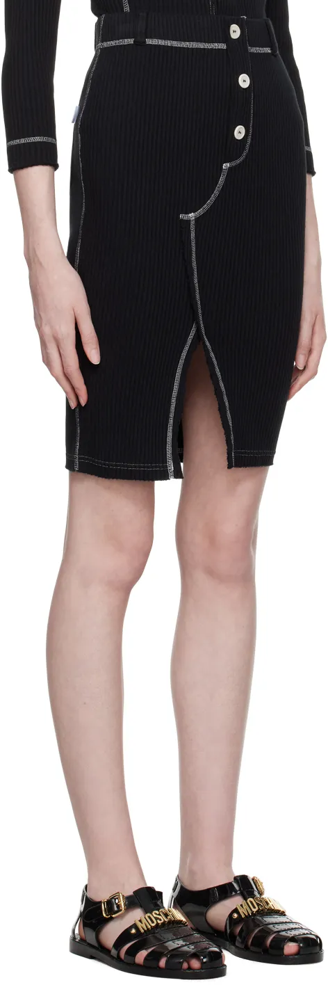 Mid-Length Skirt With Slit