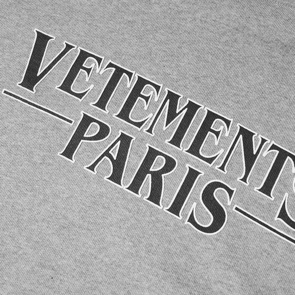 Vetements Logo Printed Drawstring Hoodie