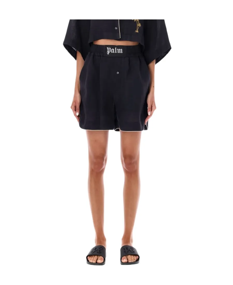 Palm Angels Logo Patch Elastic Waist Boxer Shorts