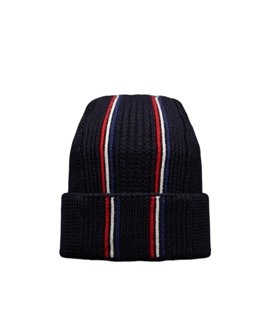 Moncler Logo Patch Knitted Beanie