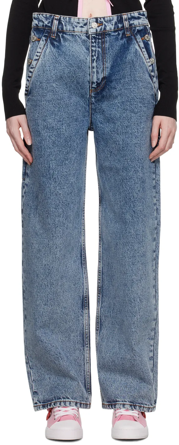Logo Denim Trousers