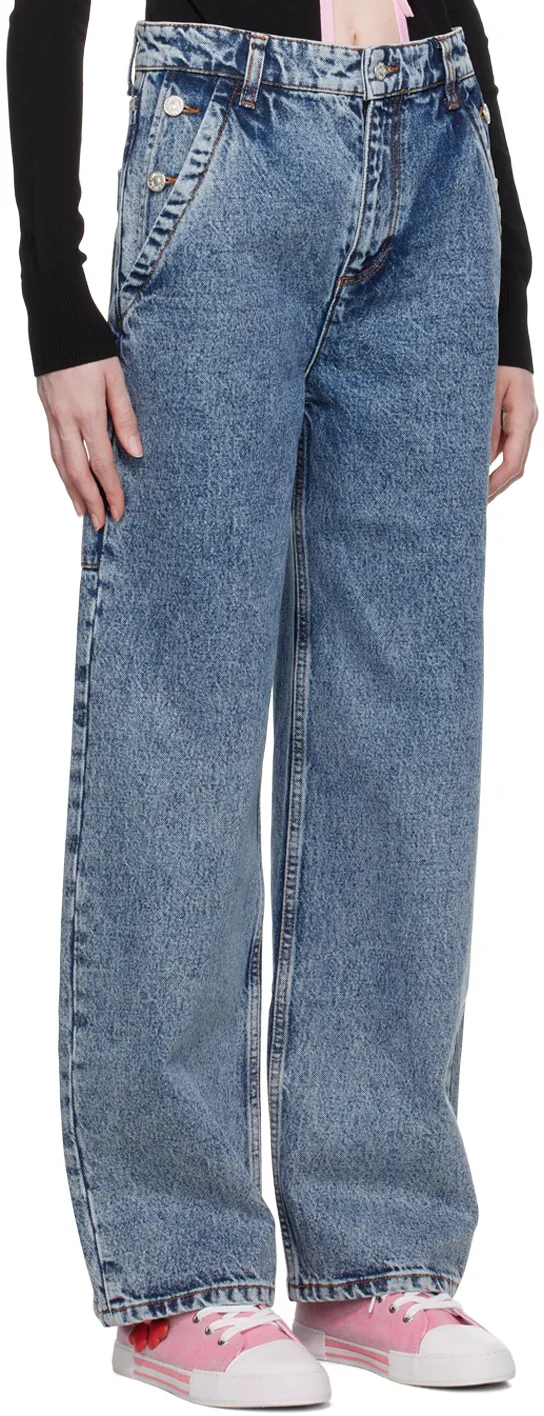 Logo Denim Trousers