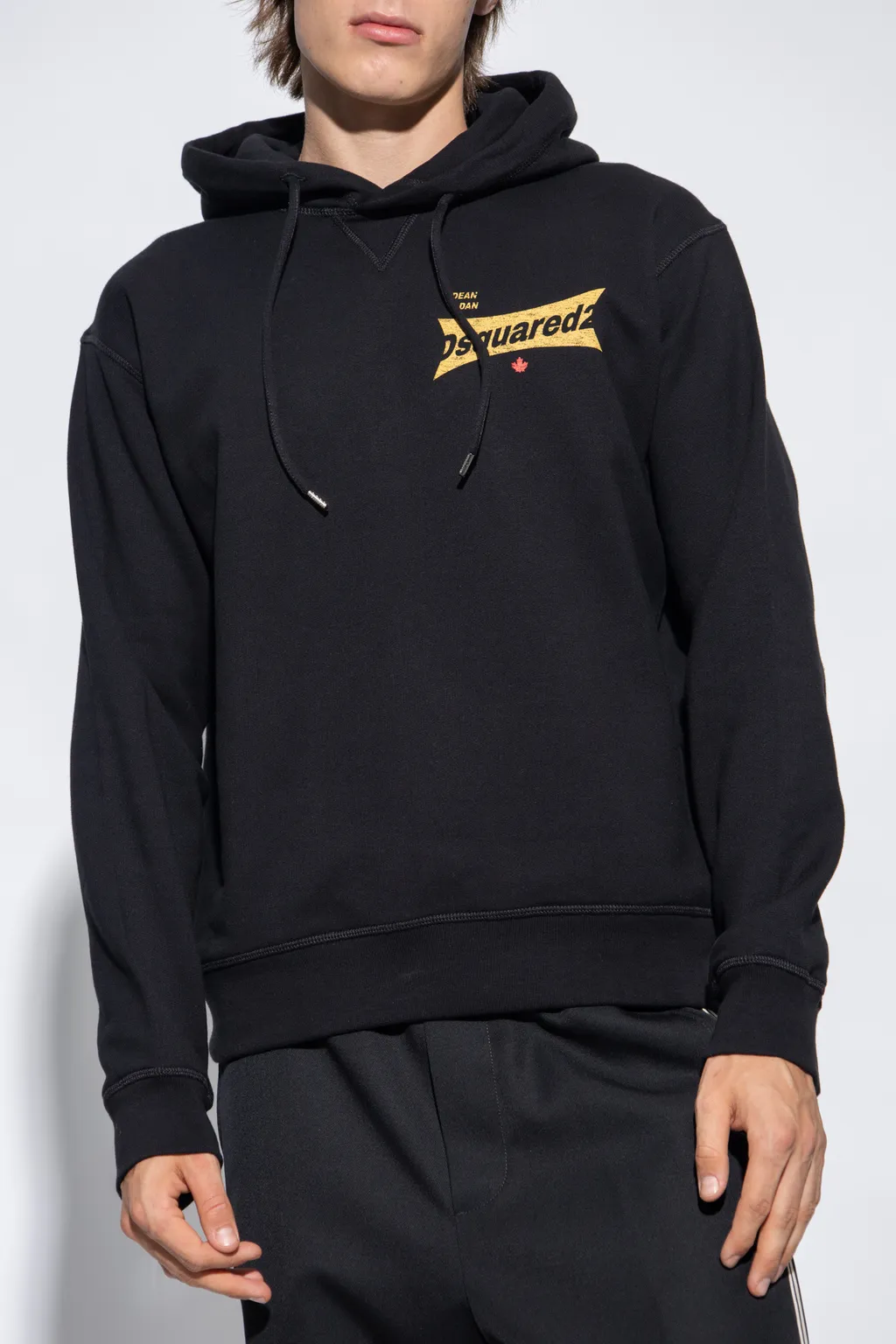Dsquared2 Logo Printed Drawstring Hoodie