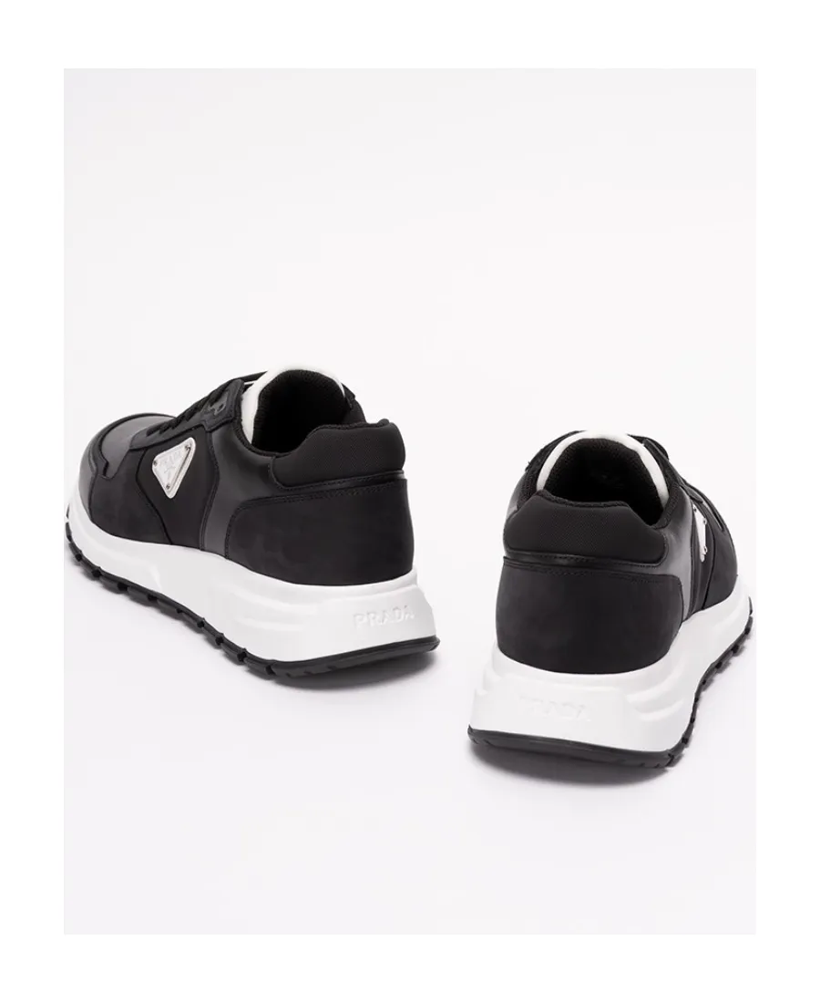Prada Triangle-Logo Lace-Up Sneakers