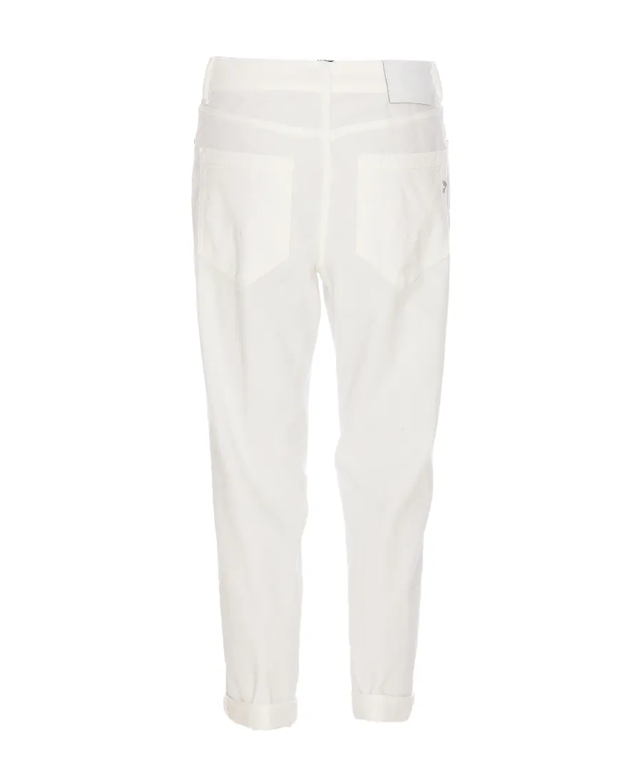 Dondup Mid-Rise Cropped Corduroy Trousers
