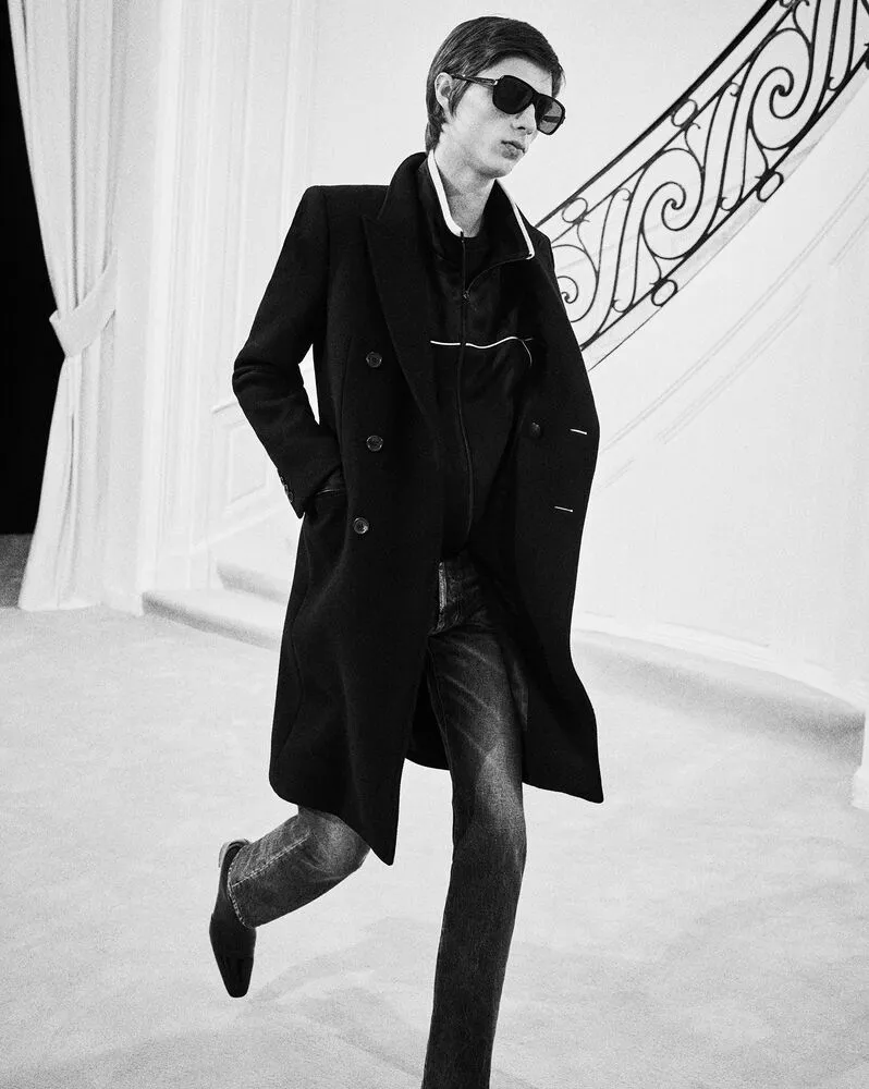 Saint Laurent Teddy Jacket In Satin Crepe