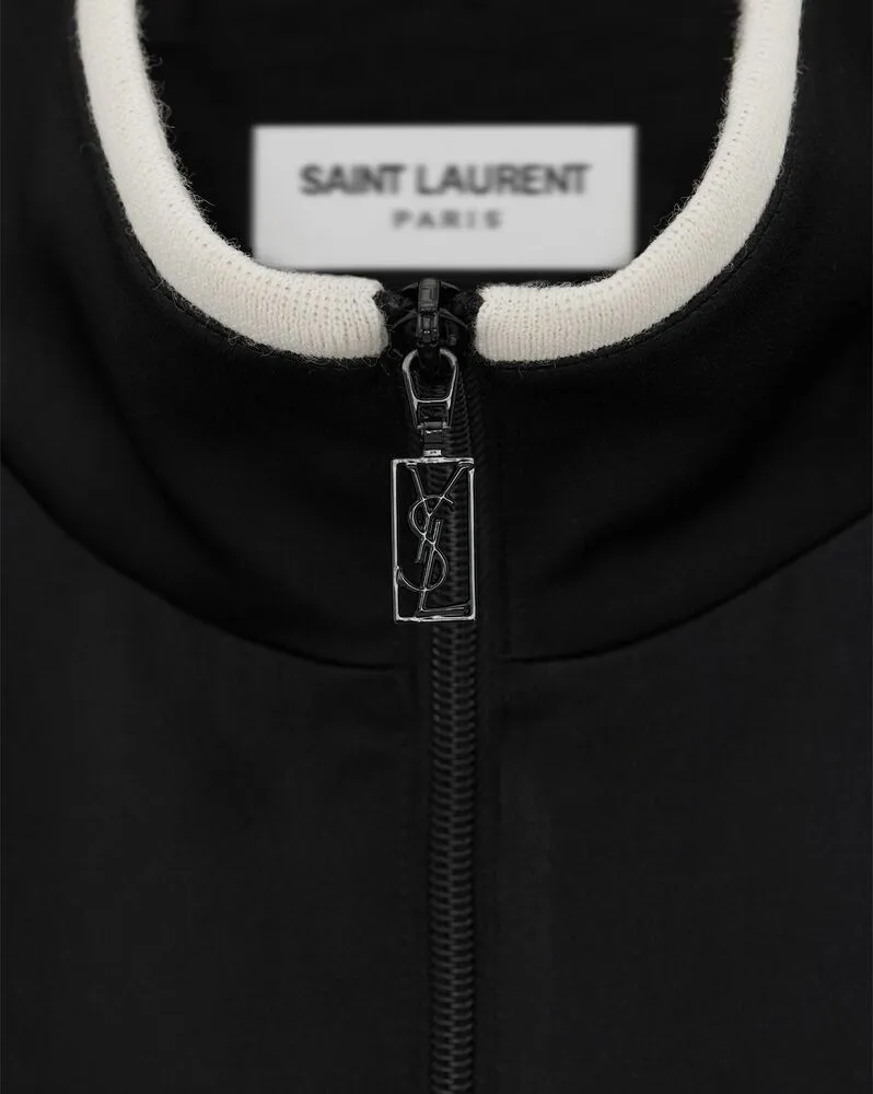 Saint Laurent Teddy Jacket In Satin Crepe