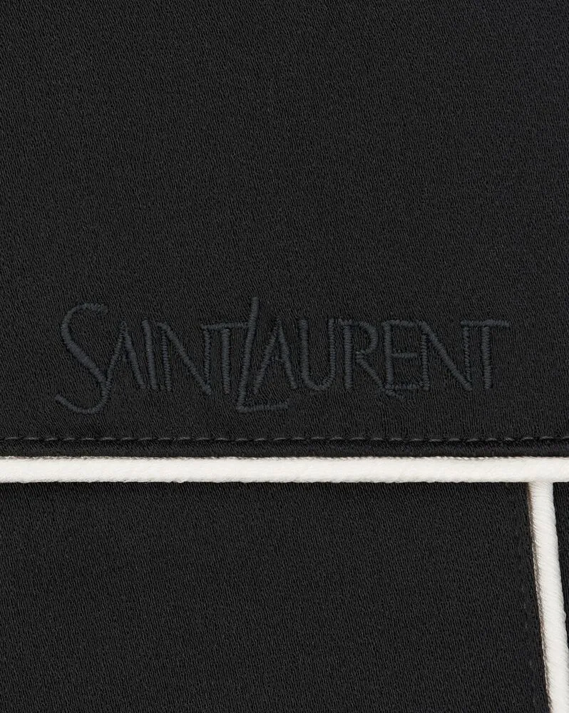 Saint Laurent Teddy Jacket In Satin Crepe