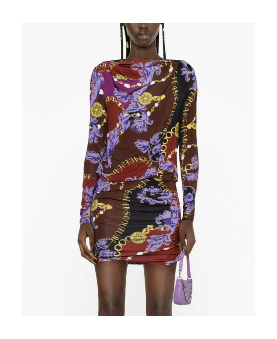 Barocco-Print Minidress