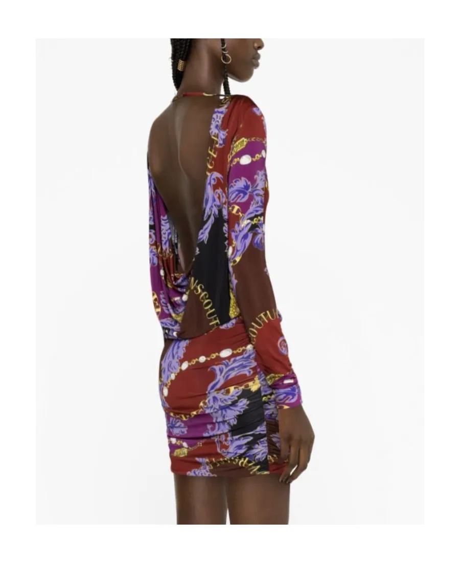 Barocco-Print Minidress