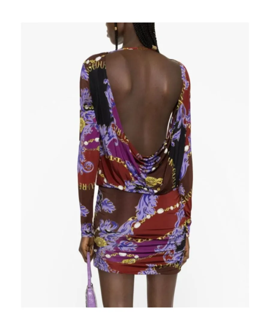 Barocco-Print Minidress