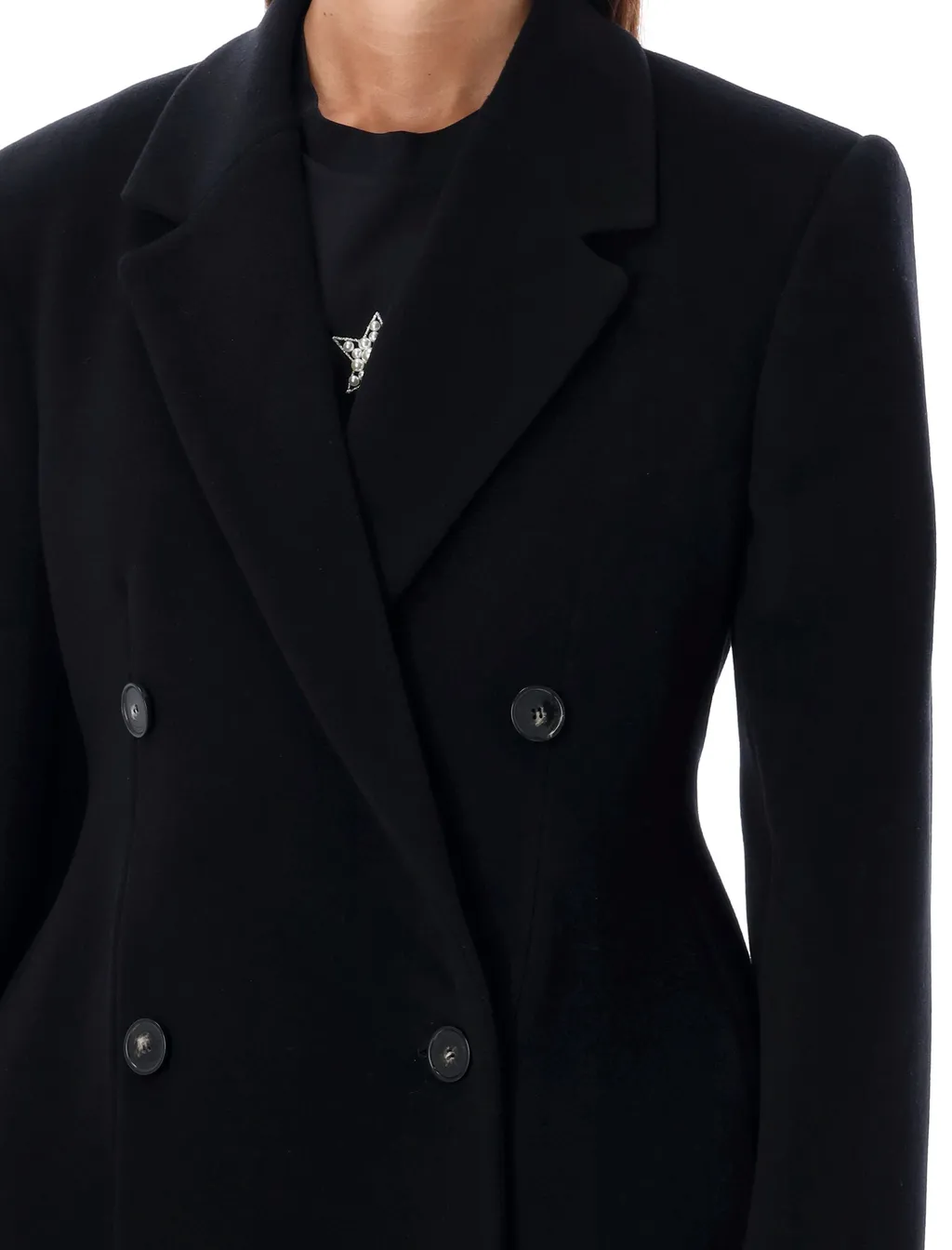 Stella Mccartney Double Breasted Long Sleeved Coat