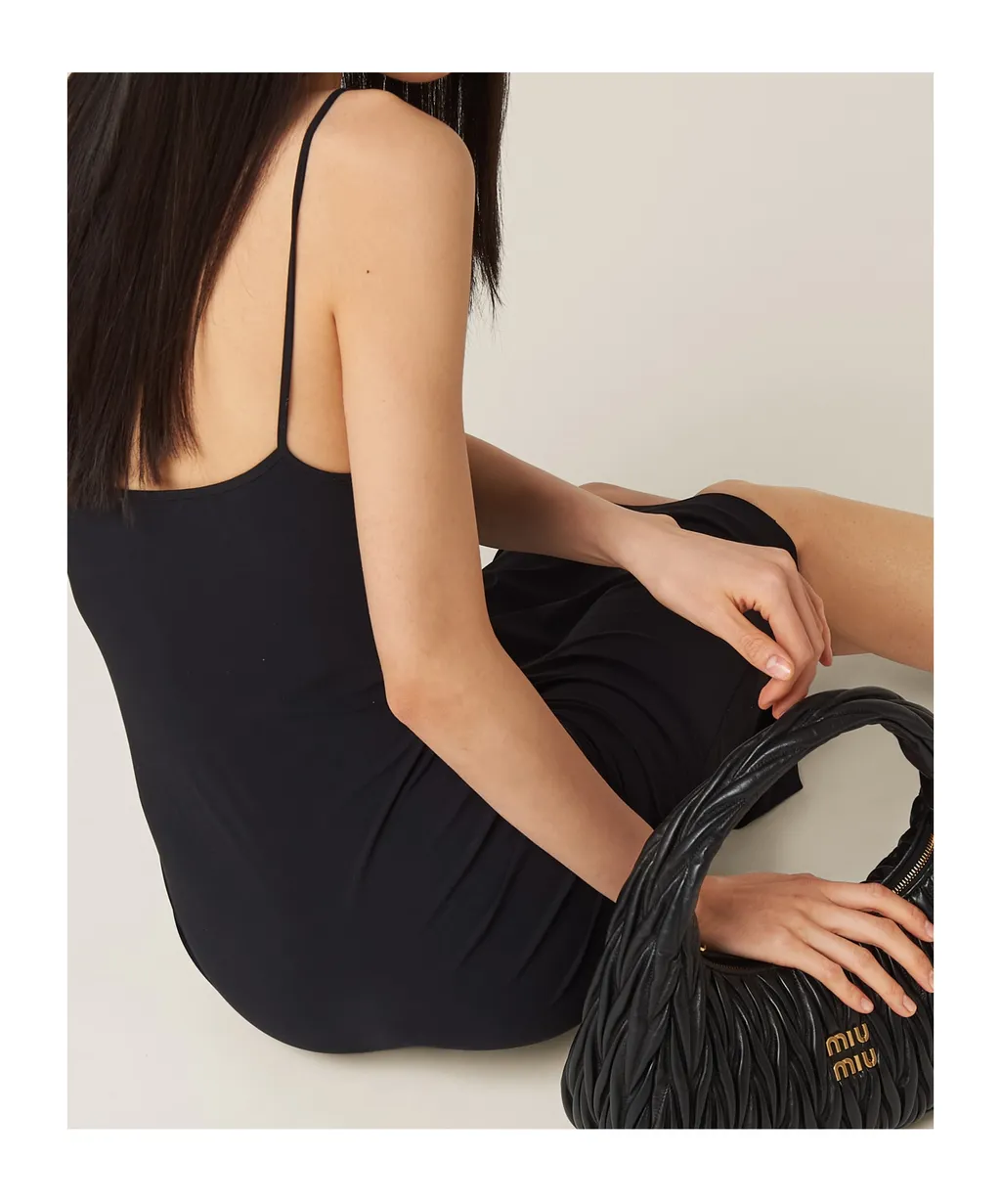 Miu Miu Logo-Detailed Sleeveless Dress