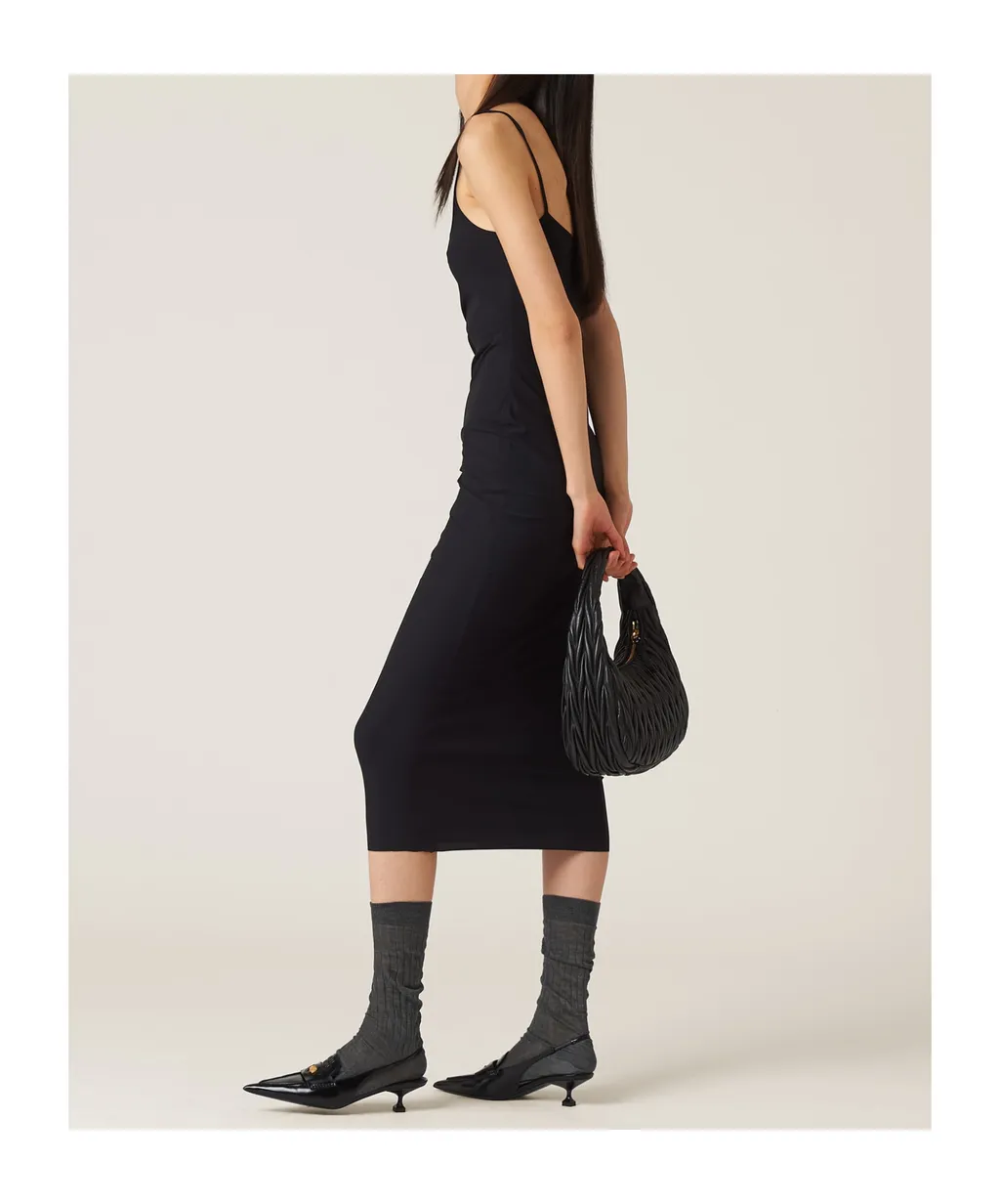 Miu Miu Logo-Detailed Sleeveless Dress