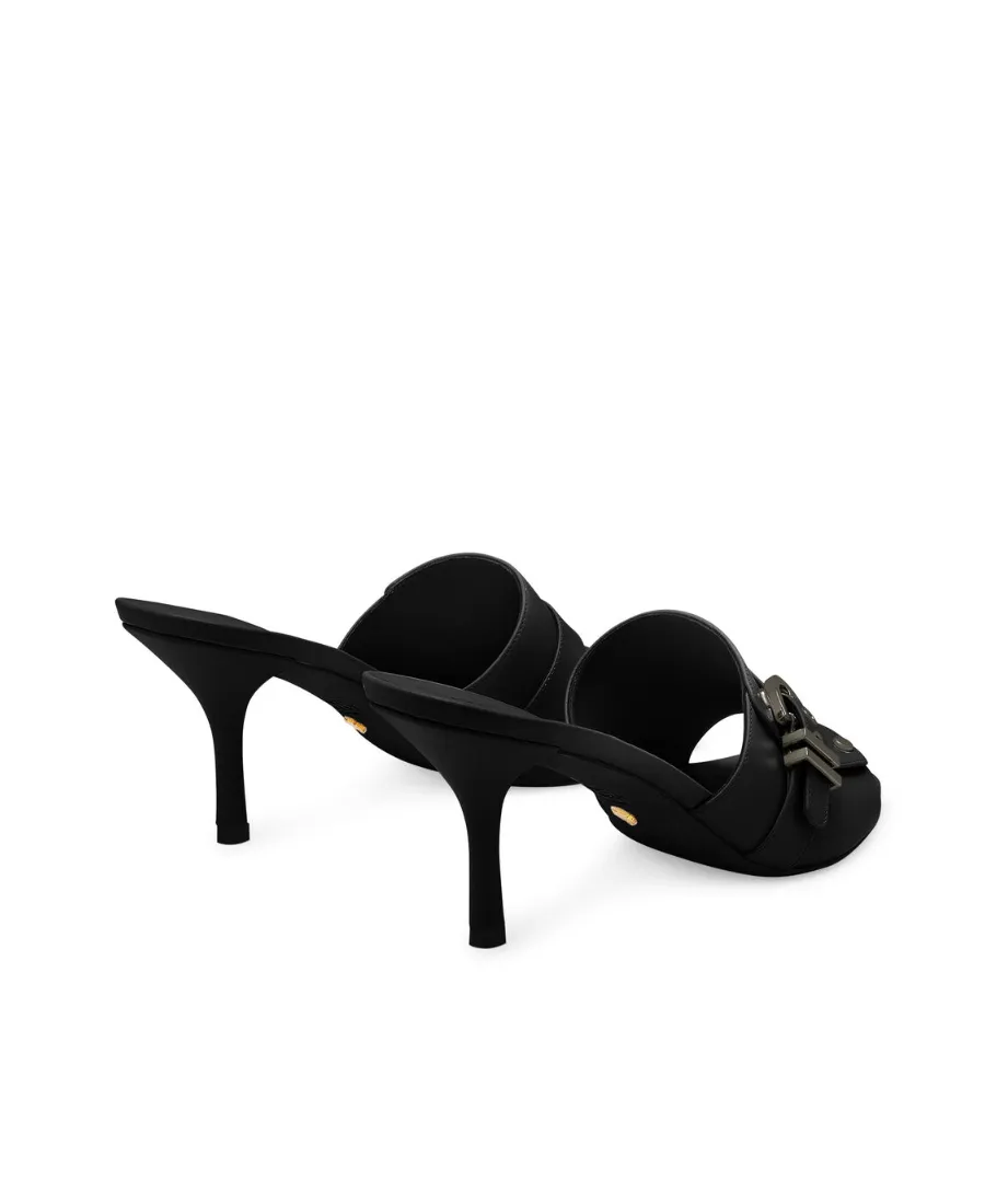 Square-Headed High-Heeled Sandals