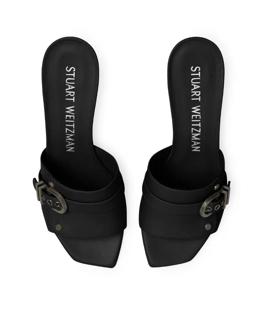 Square-Headed High-Heeled Sandals