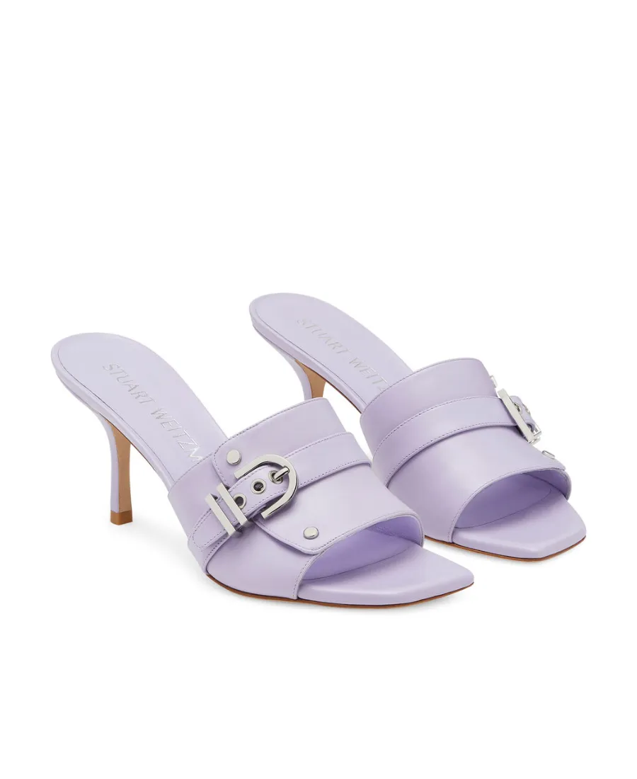 Square-Headed High-Heeled Sandals