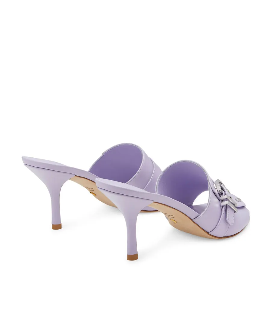 Square-Headed High-Heeled Sandals
