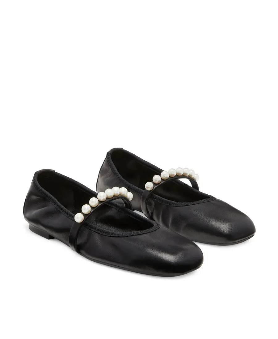 Stuart Weitzman Goldie Embellished Ballet Flats