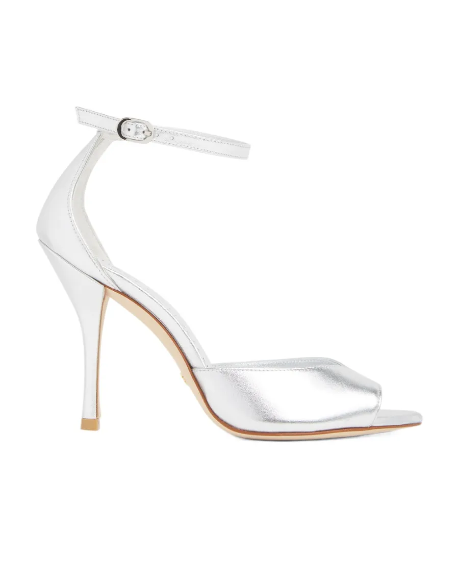 Stuart Weitzman Nudist Pointed-Toe Heeled Sandals