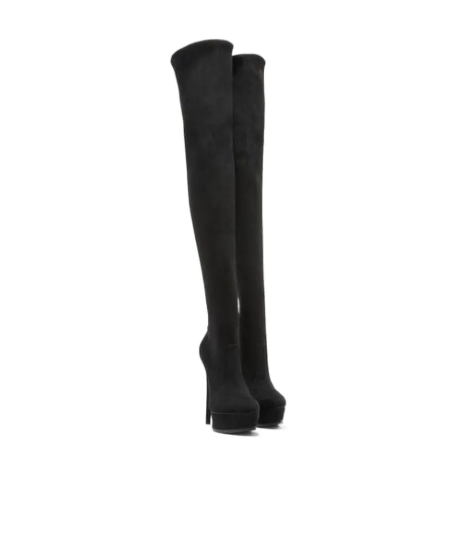 Flora 140Mm Above-Knee Platform Boots