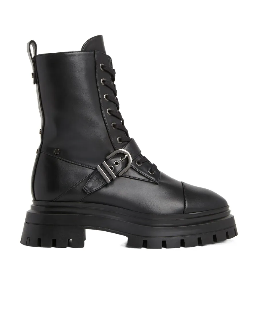 Stuart Weitzman Maverick Bedford Lace-Up Boots