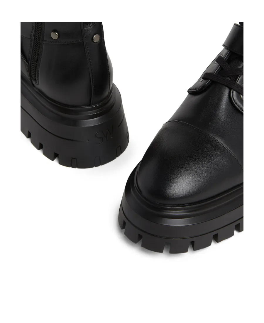 Stuart Weitzman Maverick Bedford Lace-Up Boots